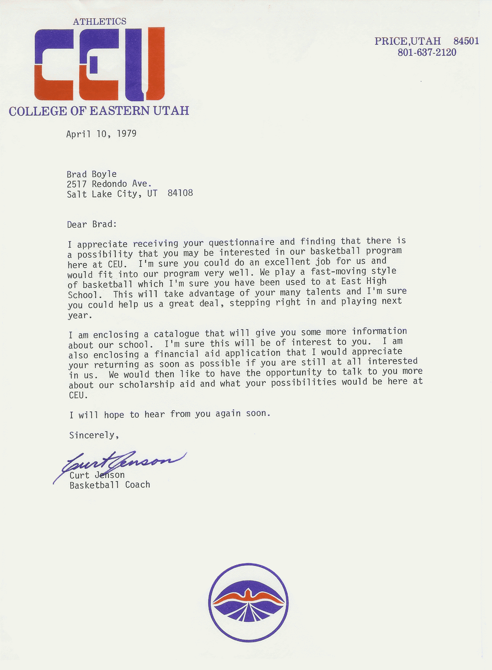 CEU Follow-up Letter