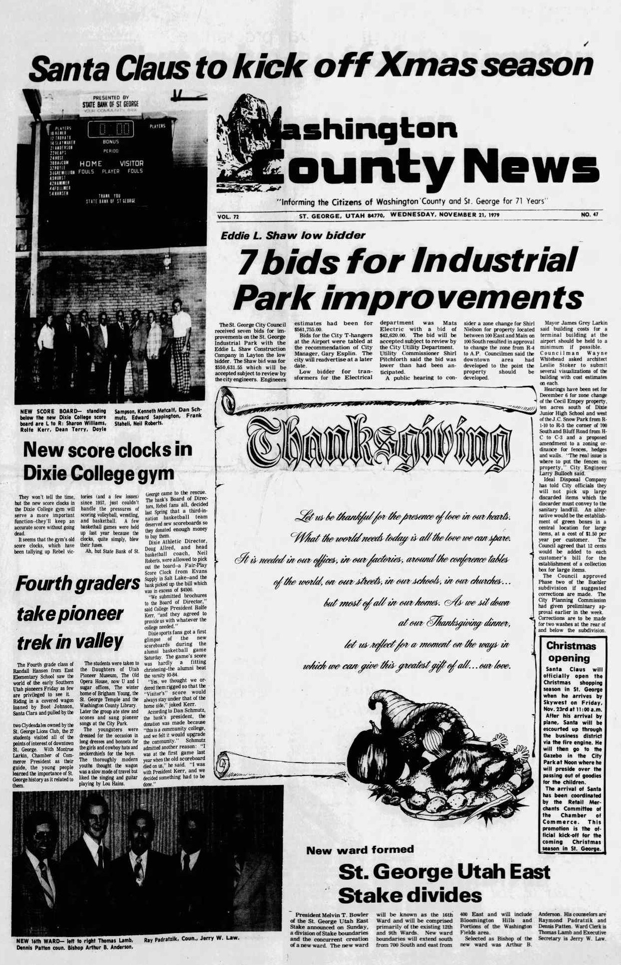 Washington County News 1979-11-21 New Score Clocks