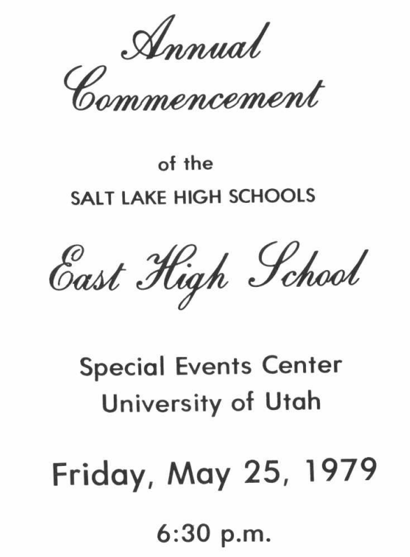 East High Commencement